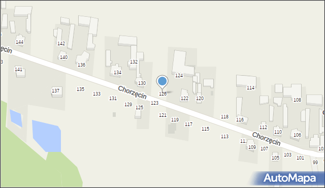 Chorzęcin, Chorzęcin, 126, mapa Chorzęcin