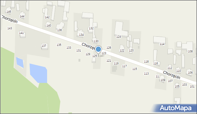 Chorzęcin, Chorzęcin, 127, mapa Chorzęcin