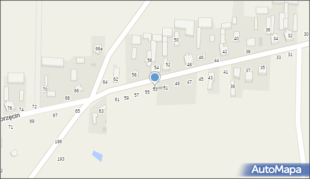 Chorzęcin, Chorzęcin, 53, mapa Chorzęcin