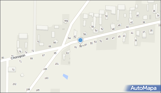 Chorzęcin, Chorzęcin, 59, mapa Chorzęcin