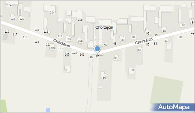 Chorzęcin, Chorzęcin, 97, mapa Chorzęcin