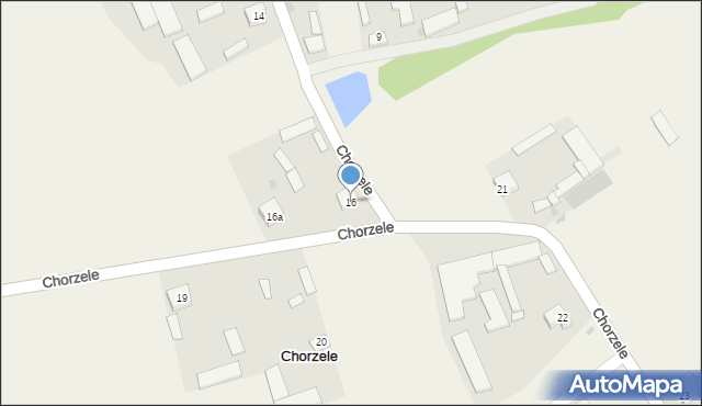 Chorzele, Chorzele, 16, mapa Chorzele
