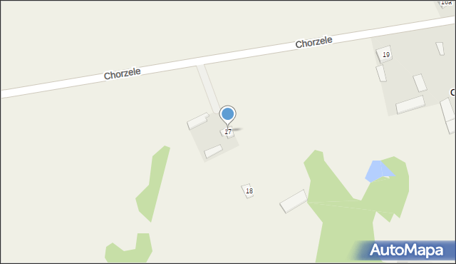 Chorzele, Chorzele, 17, mapa Chorzele