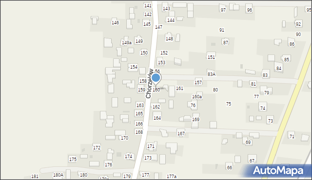 Chorzelów, Chorzelów, 160, mapa Chorzelów