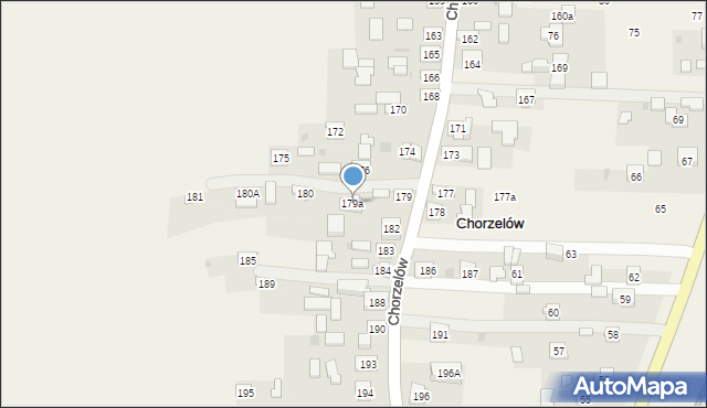 Chorzelów, Chorzelów, 179a, mapa Chorzelów