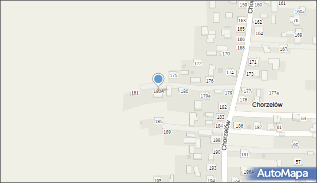 Chorzelów, Chorzelów, 180A, mapa Chorzelów