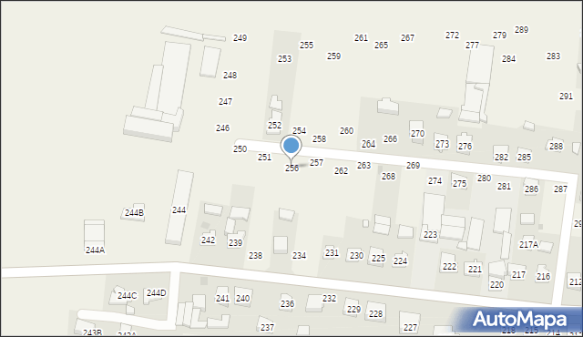 Chorzelów, Chorzelów, 256, mapa Chorzelów