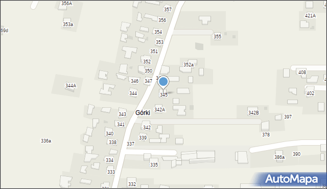 Chorzelów, Chorzelów, 345, mapa Chorzelów