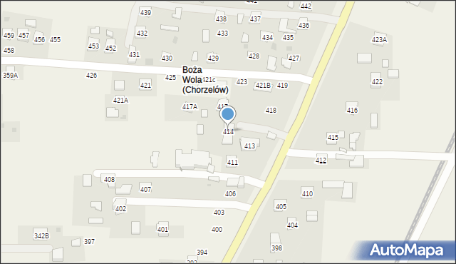 Chorzelów, Chorzelów, 414, mapa Chorzelów