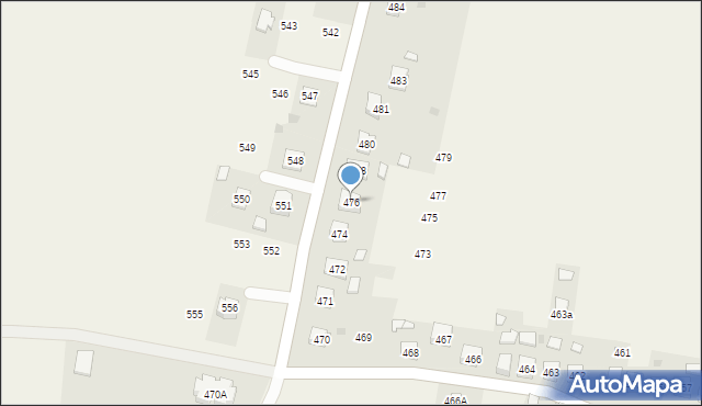 Chorzelów, Chorzelów, 476, mapa Chorzelów