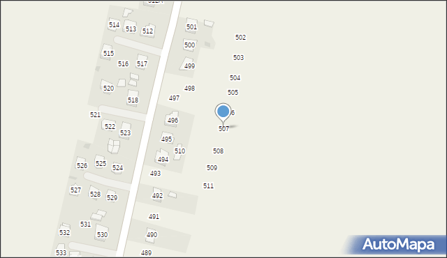 Chorzelów, Chorzelów, 507, mapa Chorzelów