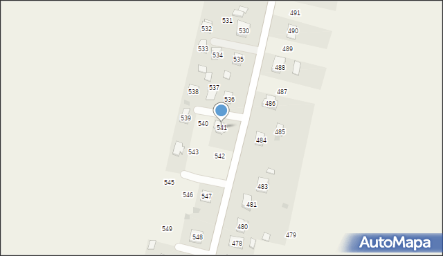 Chorzelów, Chorzelów, 541, mapa Chorzelów