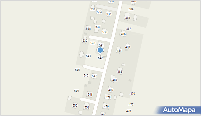 Chorzelów, Chorzelów, 542, mapa Chorzelów