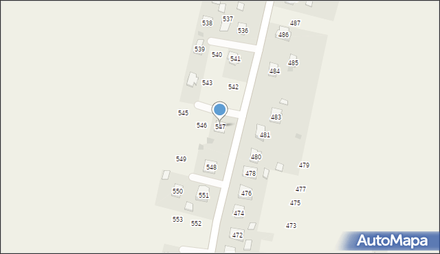 Chorzelów, Chorzelów, 547, mapa Chorzelów