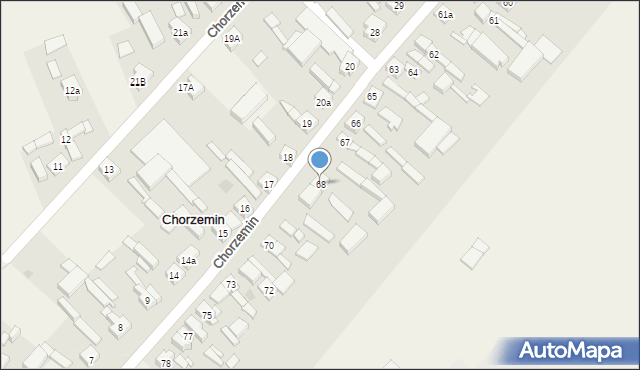 Chorzemin, Chorzemin, 68, mapa Chorzemin