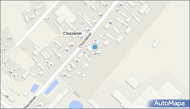 Chorzemin, Chorzemin, 72, mapa Chorzemin