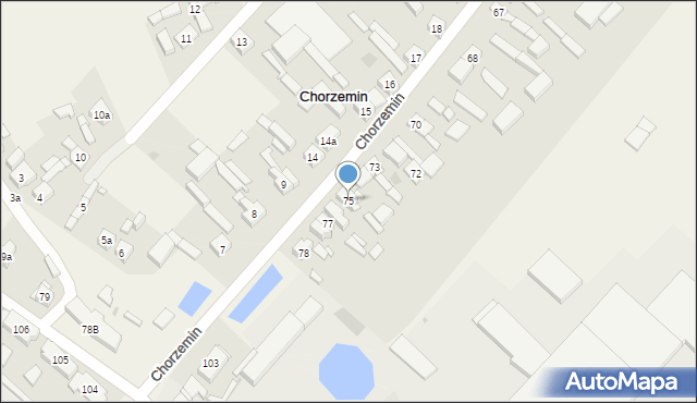 Chorzemin, Chorzemin, 75, mapa Chorzemin
