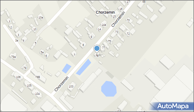 Chorzemin, Chorzemin, 78, mapa Chorzemin