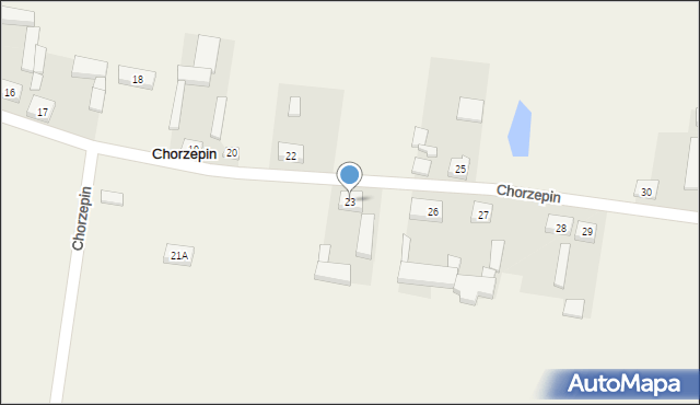 Chorzepin, Chorzepin, 23, mapa Chorzepin