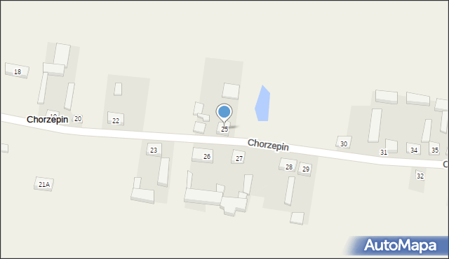 Chorzepin, Chorzepin, 25, mapa Chorzepin