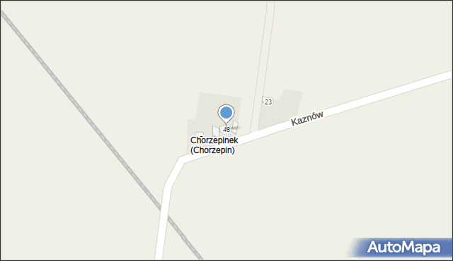 Chorzepin, Chorzepin, 48, mapa Chorzepin