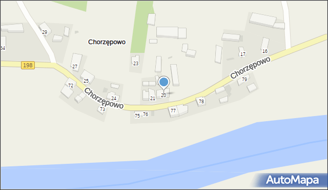 Chorzępowo, Chorzępowo, 20, mapa Chorzępowo