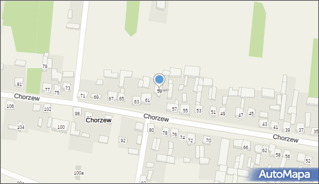 Chorzew, Chorzew, 59, mapa Chorzew