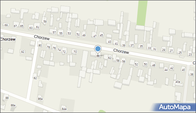 Chorzew, Chorzew, 66, mapa Chorzew