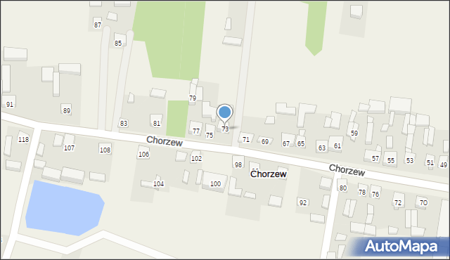 Chorzew, Chorzew, 73, mapa Chorzew