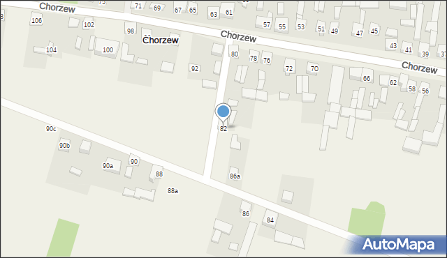 Chorzew, Chorzew, 82, mapa Chorzew