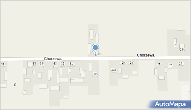 Chorzewa, Chorzewa, 30, mapa Chorzewa