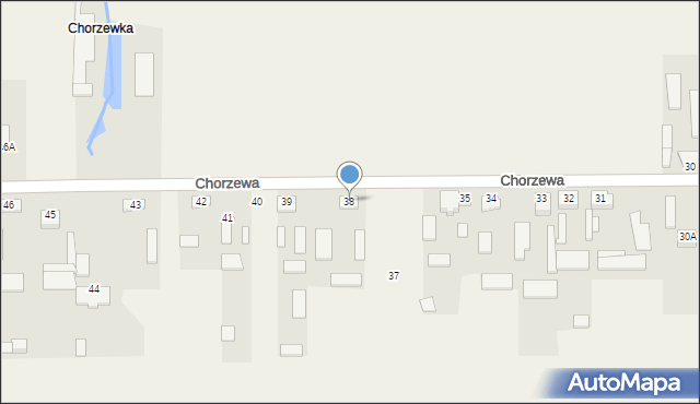 Chorzewa, Chorzewa, 38, mapa Chorzewa