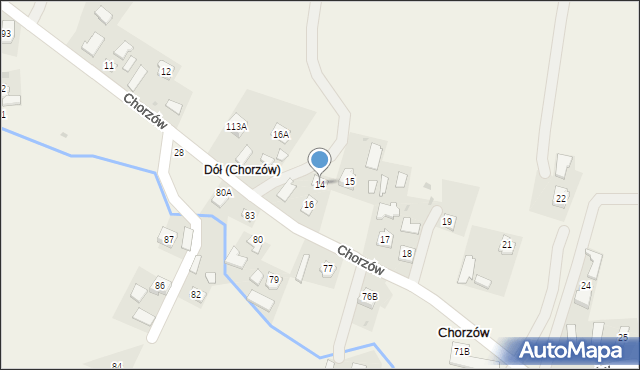 Chorzów, Chorzów, 14, mapa Chorzów