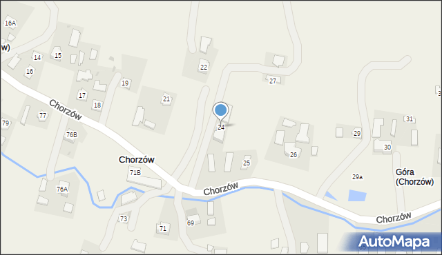 Chorzów, Chorzów, 24, mapa Chorzów