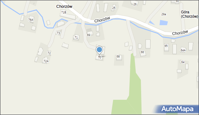 Chorzów, Chorzów, 70, mapa Chorzów