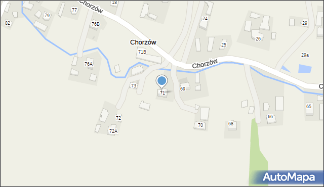 Chorzów, Chorzów, 71, mapa Chorzów