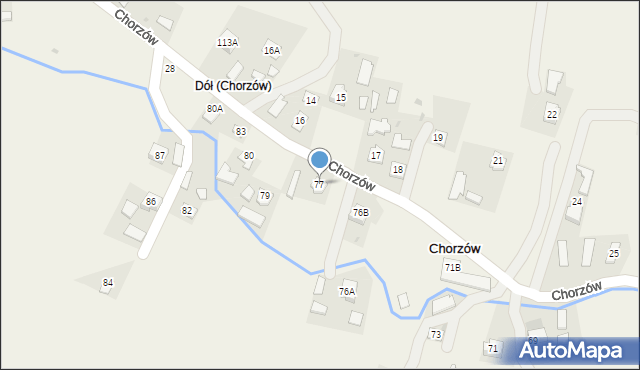 Chorzów, Chorzów, 77, mapa Chorzów