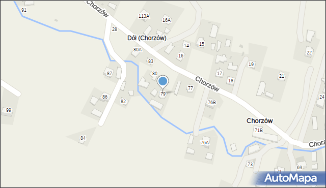 Chorzów, Chorzów, 79, mapa Chorzów