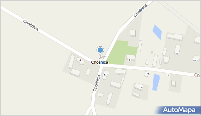 Chośnica, Chośnica, 22, mapa Chośnica