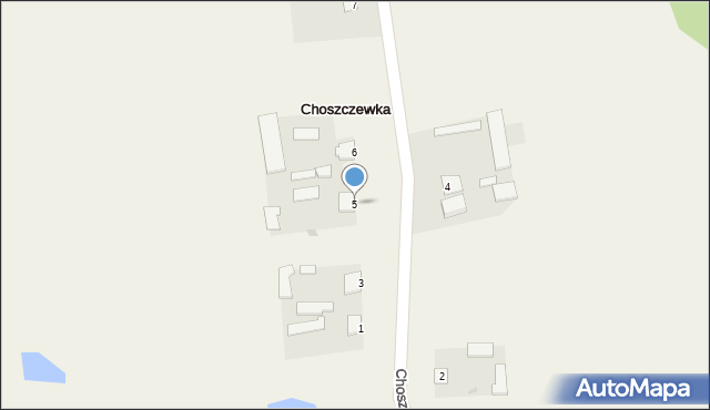 Choszczewka, Choszczewka, 5, mapa Choszczewka