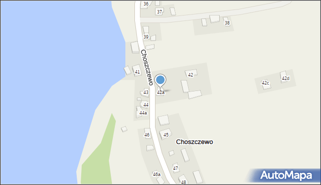 Choszczewo, Choszczewo, 42a, mapa Choszczewo