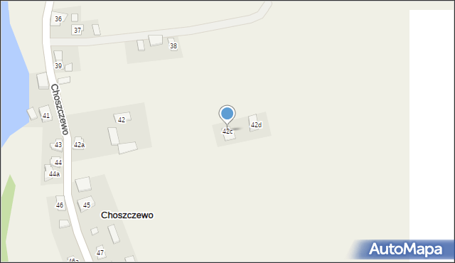 Choszczewo, Choszczewo, 42c, mapa Choszczewo