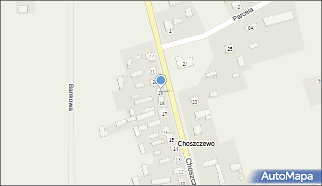 Choszczewo, Choszczewo, 19, mapa Choszczewo