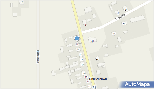 Choszczewo, Choszczewo, 21, mapa Choszczewo