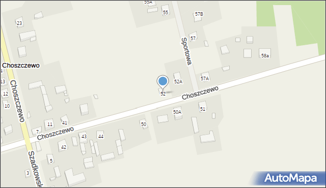 Choszczewo, Choszczewo, 52, mapa Choszczewo