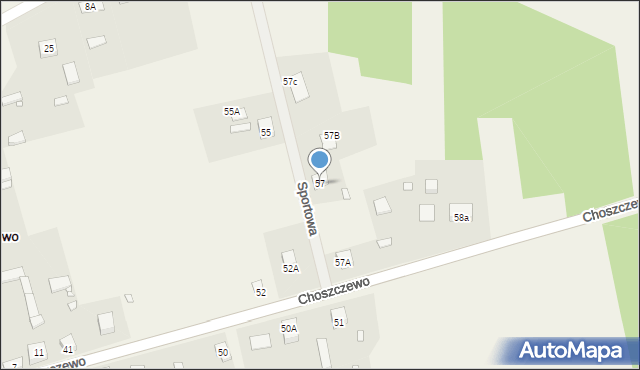 Choszczewo, Choszczewo, 57, mapa Choszczewo