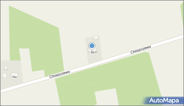 Choszczewo, Choszczewo, 59, mapa Choszczewo