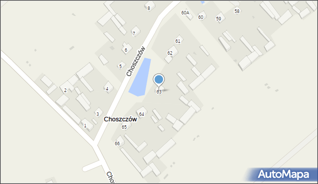 Choszczów, Choszczów, 63, mapa Choszczów