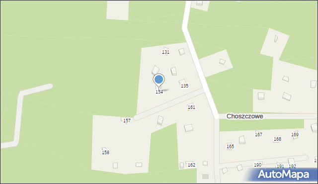 Choszczowe, Choszczowe, 134, mapa Choszczowe