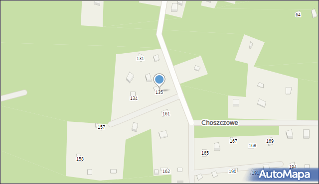 Choszczowe, Choszczowe, 135, mapa Choszczowe